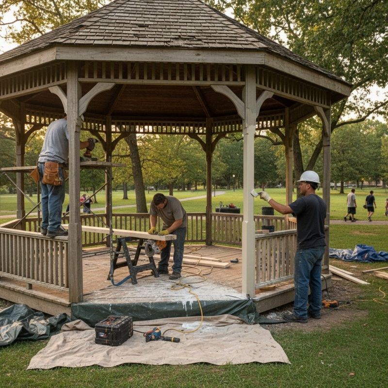 Backyard Gazebo Construction
