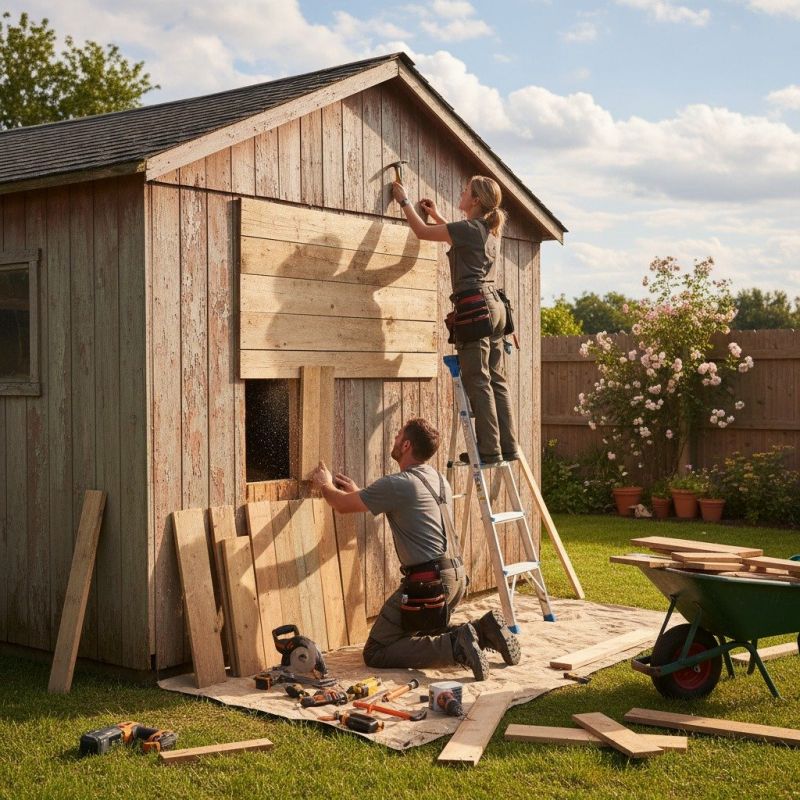 Shed Damage Repair in Wilmington, NC