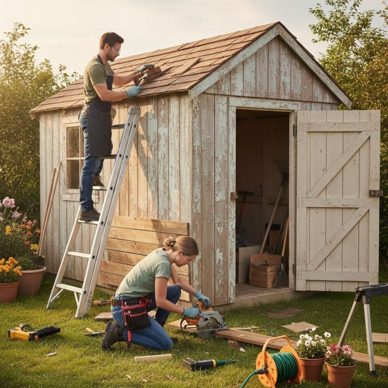 Shed Roof Repair in Alpharetta, GA